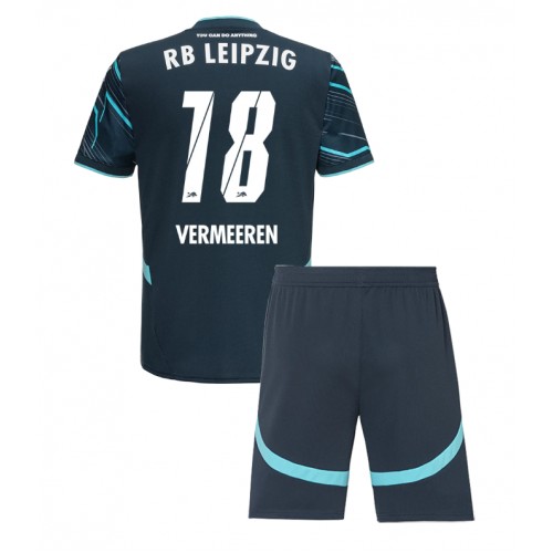 Fotballdrakt Barn RB Leipzig Arthur Vermeeren #18 Tredjedraktsett 2024-25 Kortermet (+ Korte bukser)